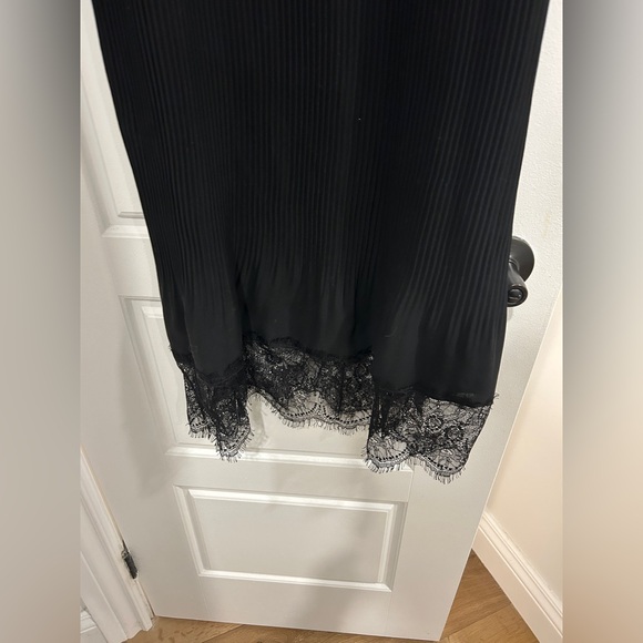 DELFI collective lace trim slip style black dress size small - Picture 5 of 9